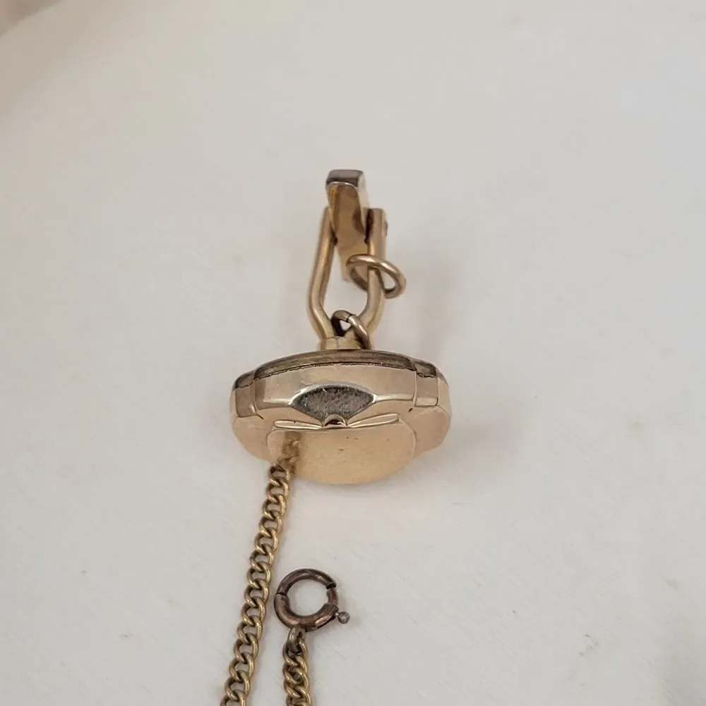 Baylor Swiss Watch Cufflinks Vintage 12K Gold Filled Formal Evening Vintage